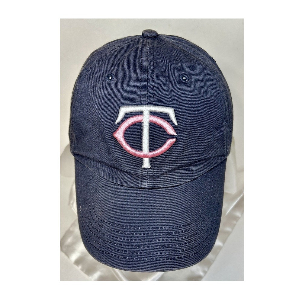 MINNESOTA TWINS MLB Women Adjustable Baseball Hat Navy Blue T.E.I. Hat